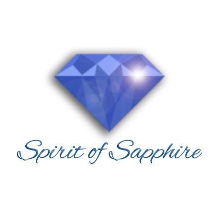 Spirit of Sapphire logo sparkling gemstone