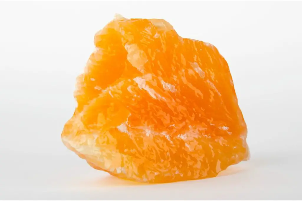 orange calcite vs citrine appearance