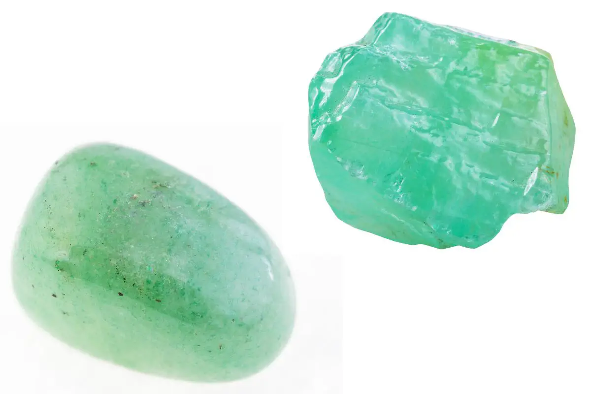 Green calcite vs green Aventurine