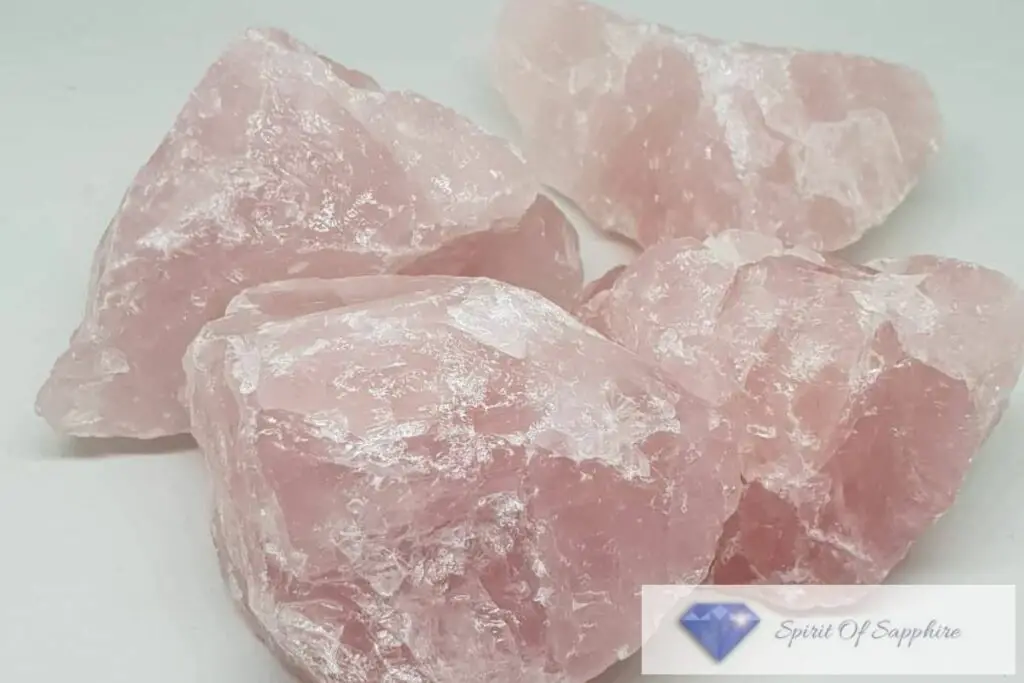 rose quartz vs mangano calcite